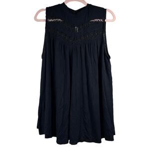 APT. 9 Black Lace Sleeveless Blouse Large